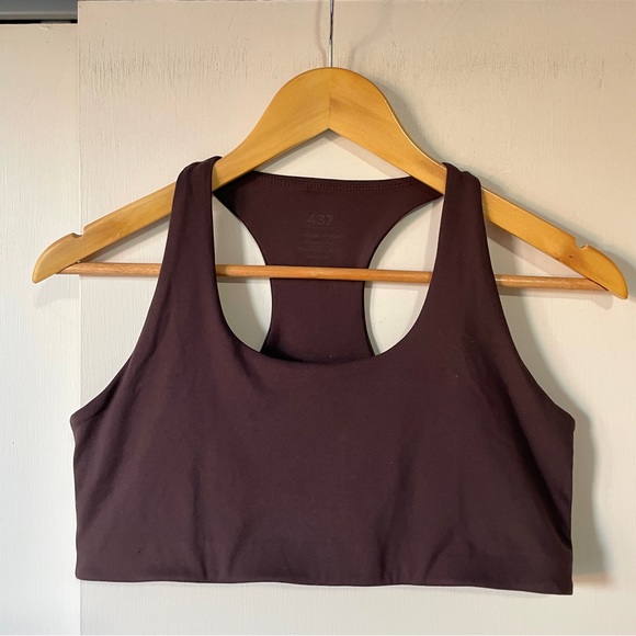 437 The Essentials Sports Bra in Espresso Large - Picture 2 of 7